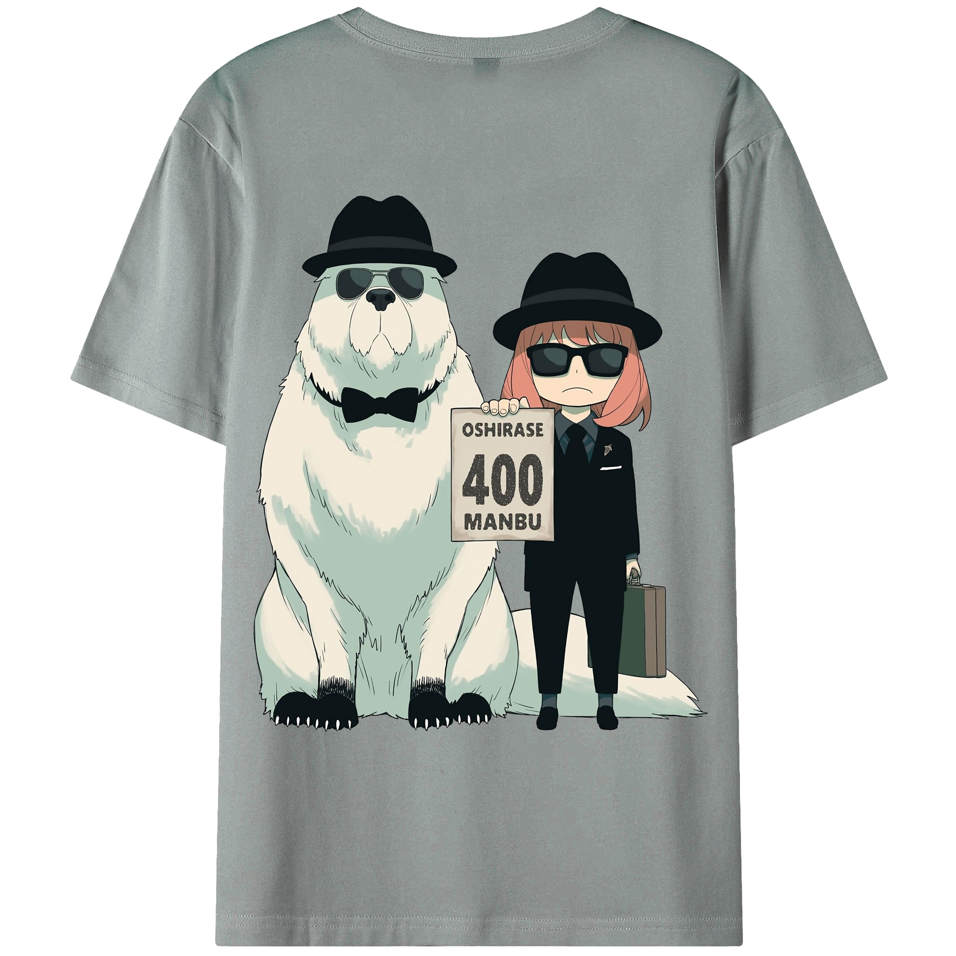 （画像用） SPY×FAMILY间谍家家酒 綿100％ メンズ半袖Tシャツ（バックプリント） 通気性
